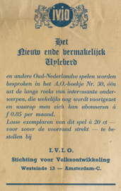 Actuele Onderwerpen (AO) – Nieuw ende vermakelijck Uijleberd – 1945
