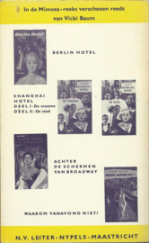 CAHUCHU – VICKI BAUM - 1952