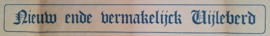 Actuele Onderwerpen (AO) – Nieuw ende vermakelijck Uijleberd – 1945