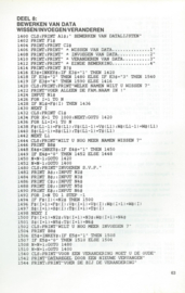 BASIC-PROGRAMMA’S VOOR BESTANDEN – Rudolf Busch - 1985
