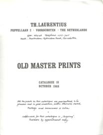 OLD MASTER PRINTS – CATALOG 10 – OCTOBER 1968 – TH. LAURENTIUS - 1968