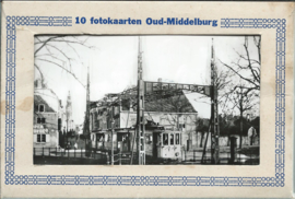 Mapje - 10 fotokaarten Oud-Middelburg  - ca. 193x