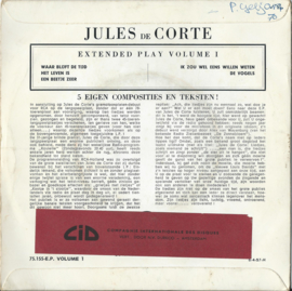 Jules de Corte – LEVENSLIEDJES - 1959 (♪)