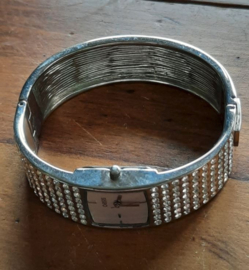 Horloge - Oasis Silver Crystal Bangle Watch B512 - 2008