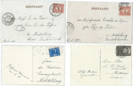 SET van 4 ansichtkaarten – Breda - 1905-1955