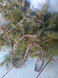 Glazen kerstslinger 80 cm.