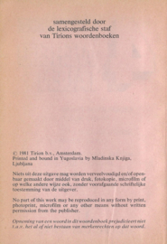 WOORDENBOEK MET 4 WERELDTALEN - 1981