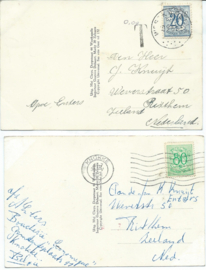 SET van 2 ansichtkaarten – België – Westkapelle – ca. 1952