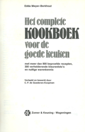 Het complete KOOKBOEK voor de goede keuken – Edda Meyer-Berkhout - 1976