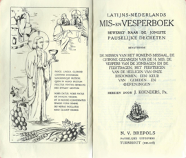 LATIJNS-NEDERLANDS MIS- EN VESPERBOEK … - 1954