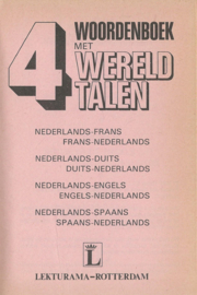 WOORDENBOEK MET 4 WERELDTALEN - 1981