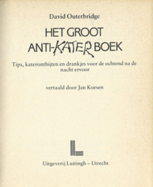 HET GROOT ANTI-KATER BOEK – David Outerbridge - 1982