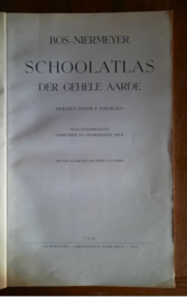 SCHOOLATLAS DER GEHELE AARDE – BOS-NIERMEYER - 1955