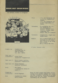 DRUK MET DRUKWERK - 1979