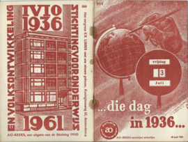 Actuele Onderwerpen (AO) – nr. 868 - …die dag in 1936… - Theo de Vries - 1961