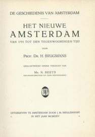 HET NIEUWE AMSTERDAM – PROF. DR. H. BRUGMANS - 1925