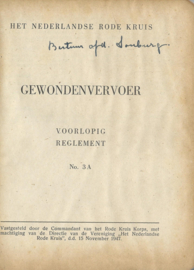 GEWONDENVERVOER – VOORLOPIG REGLEMENT No. 3 A en 3 B (Bijlage) – 1947 (2)
