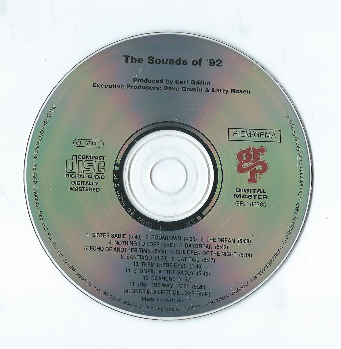 CD – Various – THE SOUNDS OF ‘92 – 1992