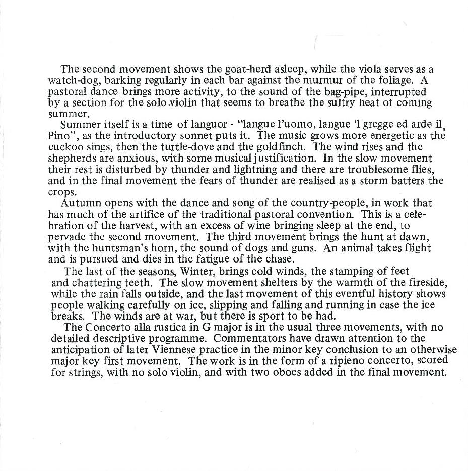 CD – VIVALDI, Takako Nishizaki - The Four Seasons, Concerto Alla Rustica, RV 151 - 1988