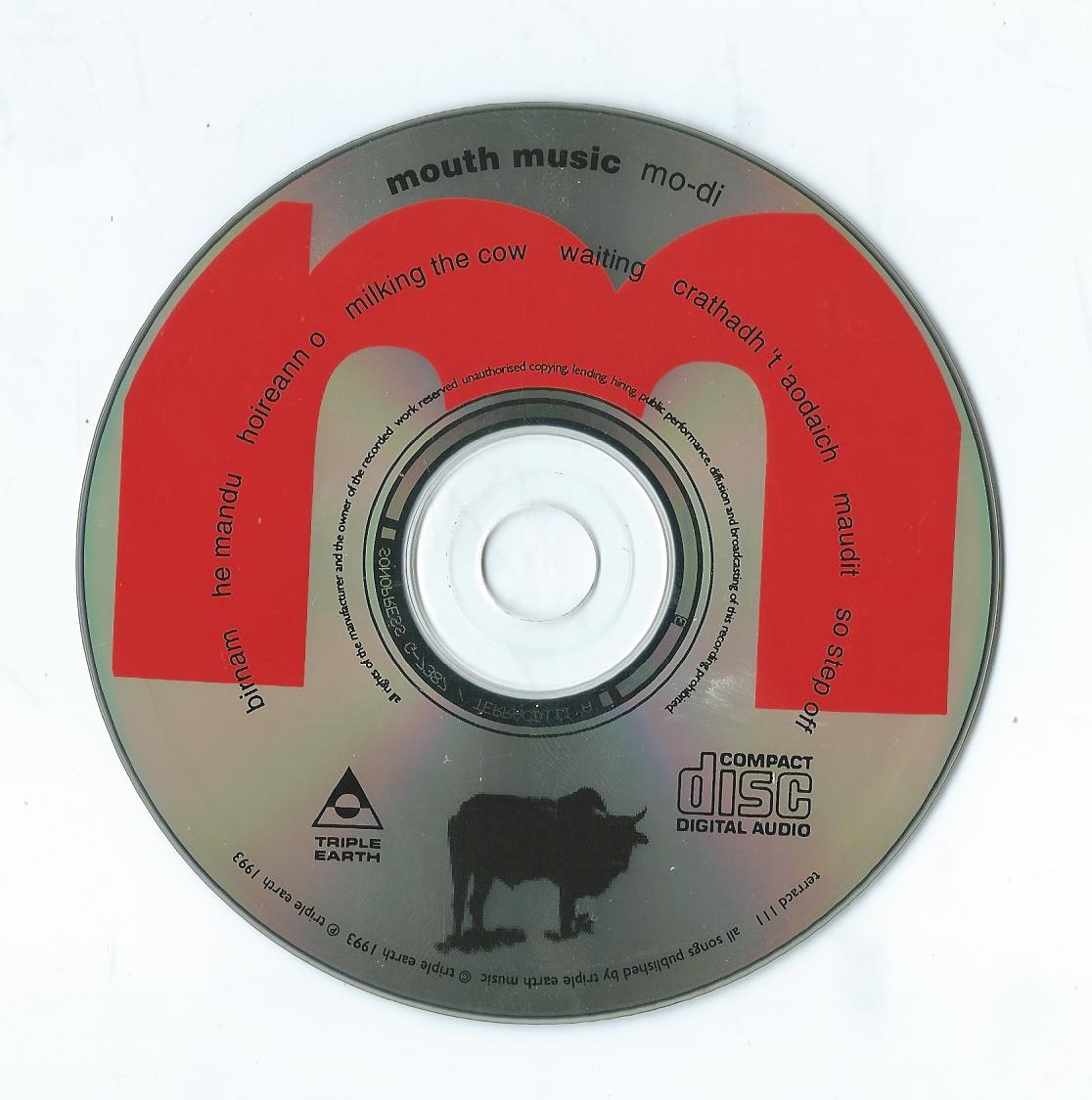 CD – mouth music – mo-di - 1993