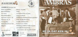 CD – AMBRAS - HÉ JA DAT KEN IK ! – 1997 (♪)