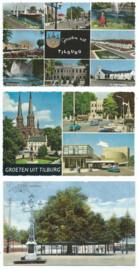 SET van 3 ansichtkaarten – Tilburg – o.a. 1913 en 1966