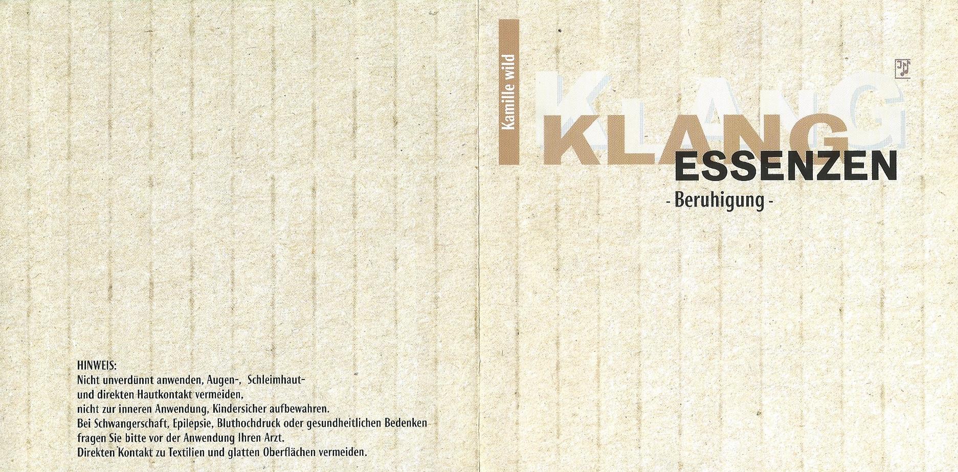 CD – KLANG ESSENZEN – Beruhigung - 1999
