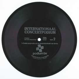 Single 7” – flexi-disc; ​33 1⁄3 RPM - INTERNATIONAAL CONCERTPODIUM - 1975