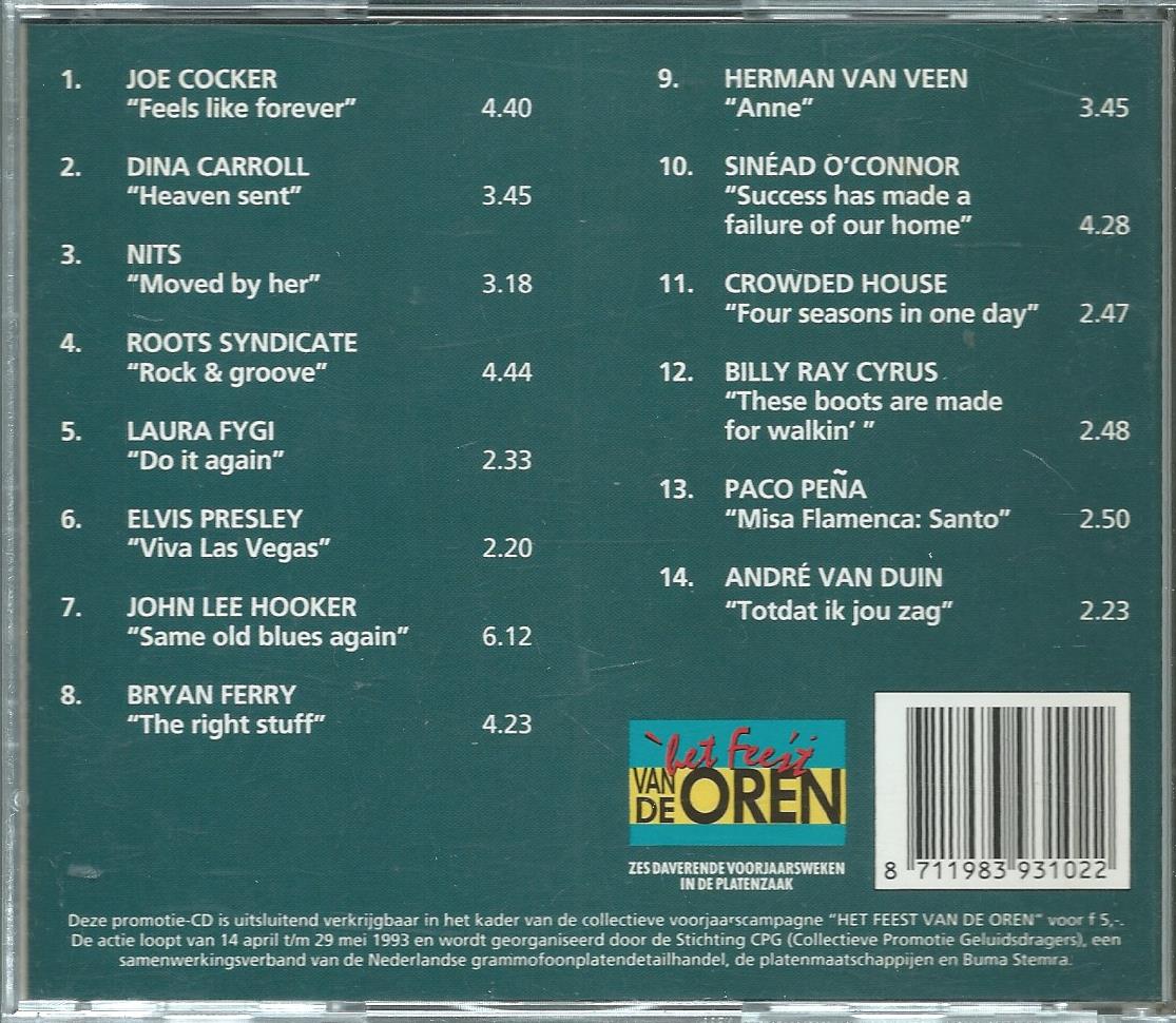 CD – Various - DE NATIONALE VOORJAARS CD 1993