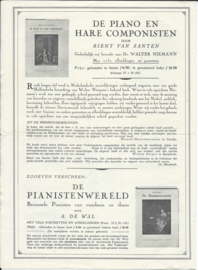 Folder – Belangrijke Boeken op Muziekgebied - ca. 1927