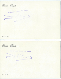 SET van 2 (dezelfde) fotokaarten - Manias Liliput-Sensationen - 1952