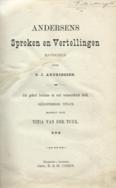 ANDERSENS Sproken en Vertellingen – NAVERTELD DOOR S.J. ANDRIESSEN - 1895