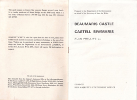 BEAUMARIS CASTLE – CASTELL BIWMARIS – ALAN PHILLIPS - 1975