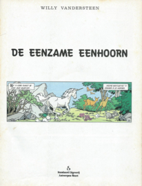 SUSKE EN WISKE - 213 - DE EENZAME EENHOORN - WILLY VANDERSTEEN - 1988