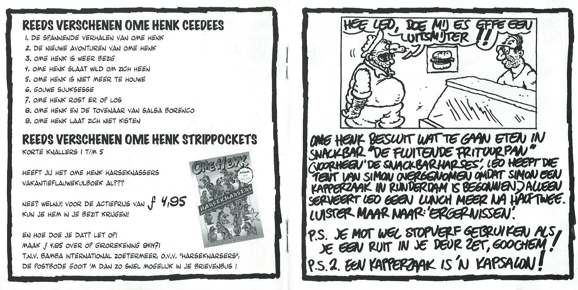 CD – OME HENK – OME HENK LAAT ZICH NIET KISTEN! - 1997