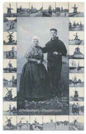 Ansichtkaart – Scheveningen, Kleederdracht – 1907