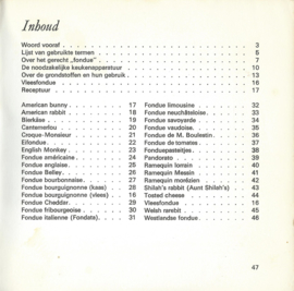 30 fonduerecepten – BEN J. KUYPER - 1966