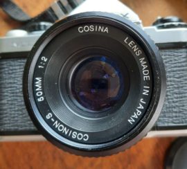 Fotocamera – PENTAX ME Super met COSINA LENS (50mm 1:2), in koffer – 1982