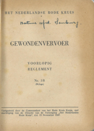 GEWONDENVERVOER – VOORLOPIG REGLEMENT No. 3 A en 3 B (Bijlage) – 1947 (2)