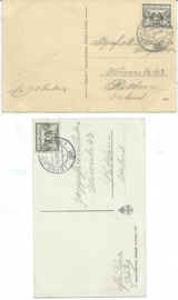 SET van 2 ansichtkaarten – Halsteren – 1941