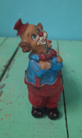 BEELD – clown – kunsthars - 4 clowns op een rij