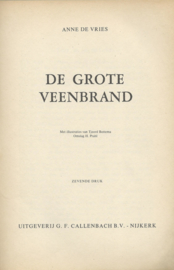 DE GROTE VEENBRAND – ANNE DE VRIES - 1978
