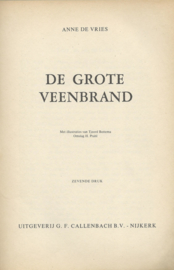 DE GROTE VEENBRAND – ANNE DE VRIES - 1978