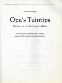 Opa’s tuintips – Anton Wieringa - 1983