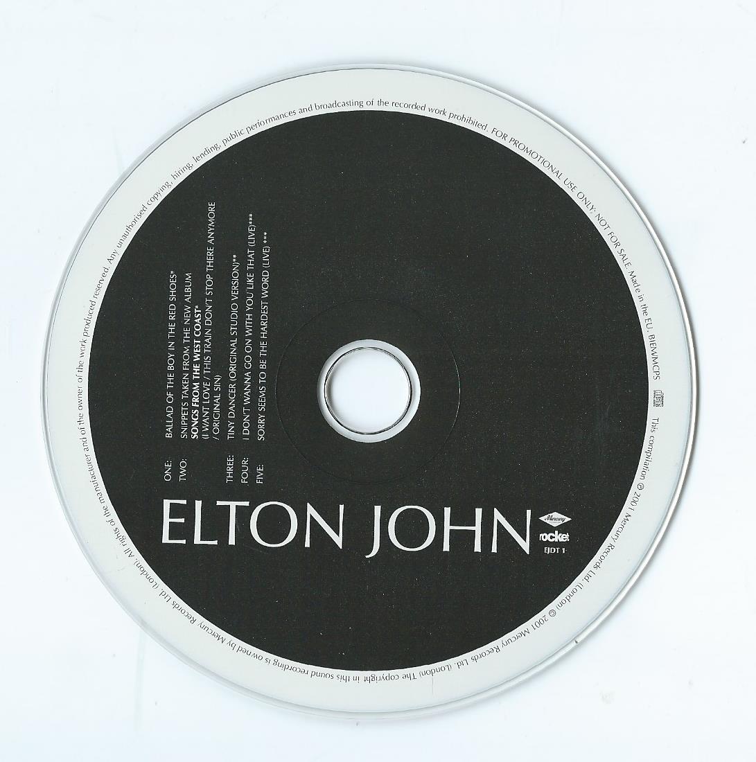 CD –Single – ELTON JOHN - WEST COAST SONGS - 2001