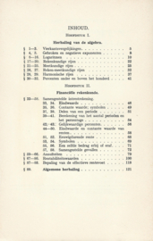 algebra en financiële rekenkunde – P. Wijdenes, Dr. P.G. van de Vliet - 1975