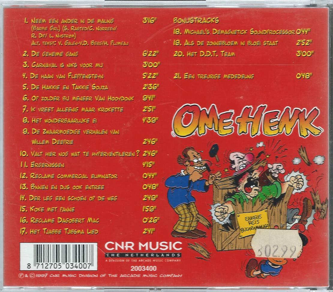 CD – OME HENK – OME HENK LAAT ZICH NIET KISTEN! - 1997