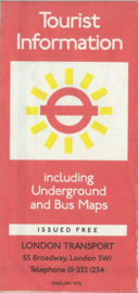 Tourist Information – LONDON - 1976