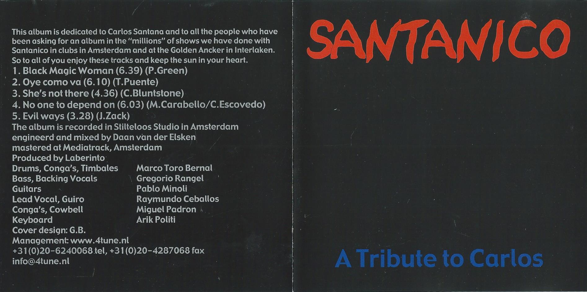 CD – Santanico – A Tribute To Carlos - 2004