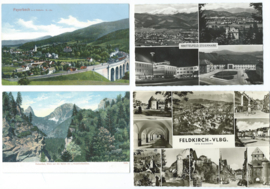 SET van 4 ansichtkaarten – Oostenrijk – o.a. 1962